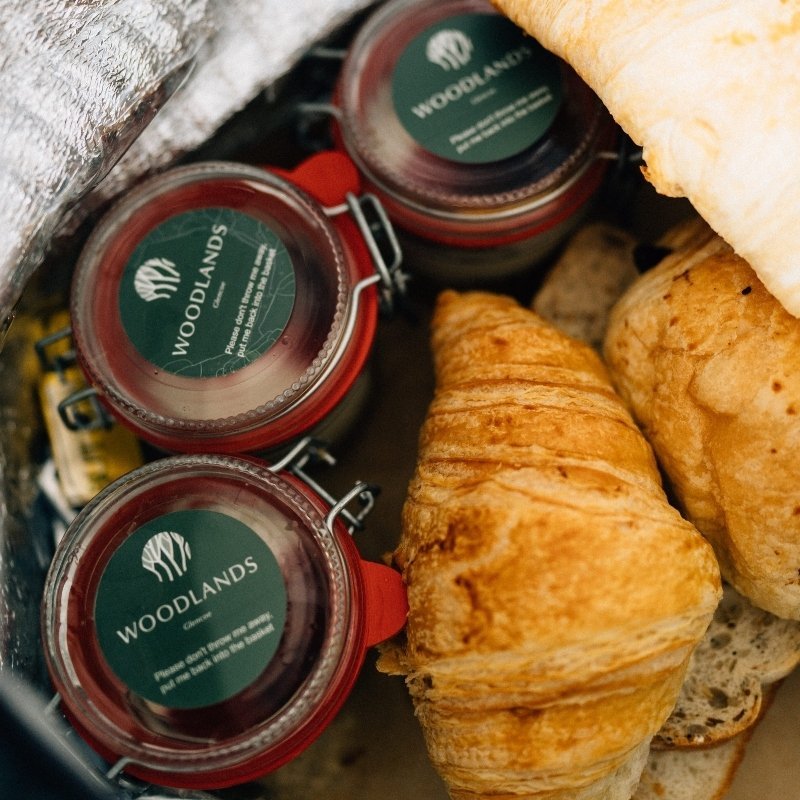 Breakfast bakery basket